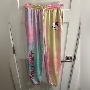 SHEIN x Hello Kitty tiedye sweatpants L